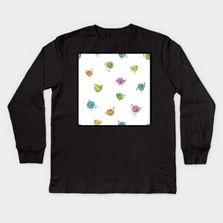 Spotted Hens Kids Long Sleeve T-Shirt